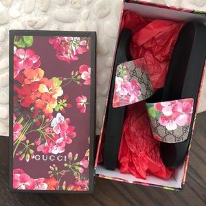 Gucci Blooms Slides NEW w / box size 10